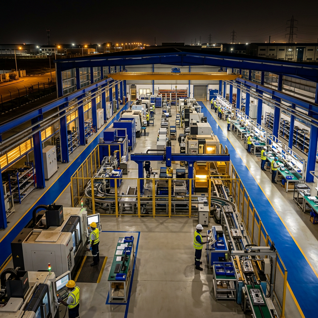 Continuous manufacturing operations in a modern facility